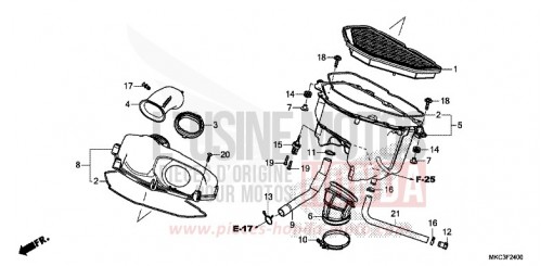 AIR CLEANER GL1800J de 2018